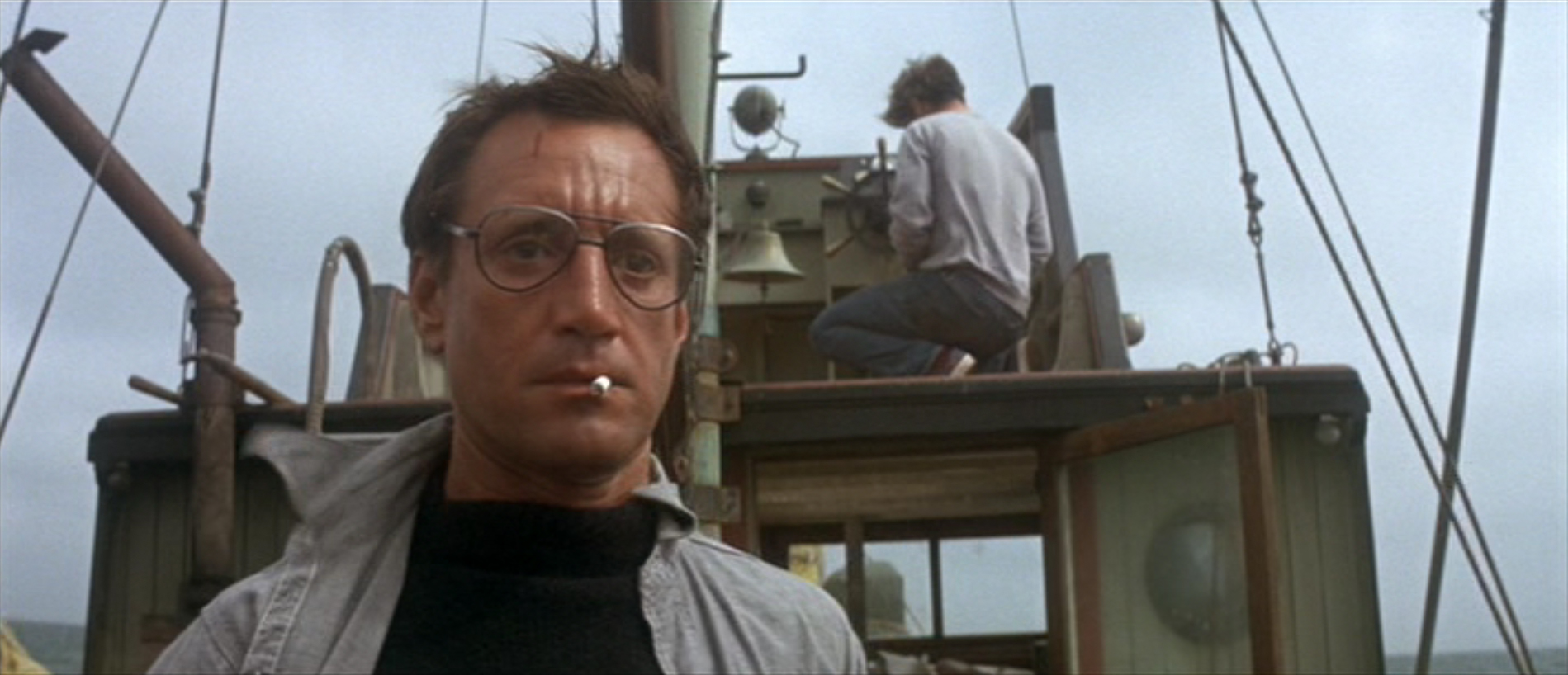 Todays Fabulous Image in Cinema Roy Scheider in Jaws  Nobody Puts Baby  in a Horner
